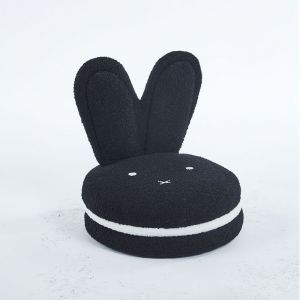 ZHENTAIYUAN | Home Use With Backrest Sheepskin Low Stool