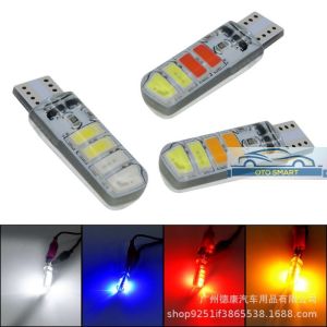 SEPASANG T10 LED SEN SENJA 2 WARNA 8LED KEDIP OTOMATIS 12VOLT / 24V 8LED MOTOR MOBIL BIS TRUK