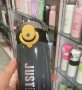JustFun Thermos Tumbler Bottle 500ml – Hot & Cold Vacuum Insulated with Safety Lock Lid