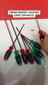 Obeng Semut YUKIDO 12 4 6 12 INC Gagang Karet (+) Plus atau (-) Obeng Plus Minus Gagang Karet