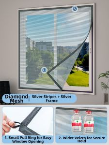 JH | Anti Mosquito Magnetic Self-Install Invisible Screen Curtain