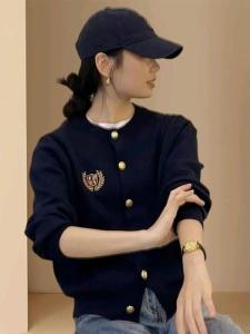 Chic European Style Womens Knit Cardigan