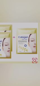 Korean Collagen Anti Wrinkle Facial Mask Fade Fine Lines Anti Aging Firm Skin Moisturizing Brightening Skincare Hydrate Mask