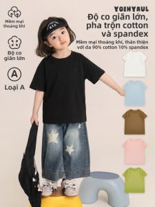 YOEHYAUL | Áo Thun Mềm Thoáng Khí Cho Bé Gái Mùa Hè