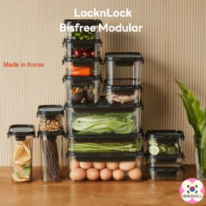 LocknLock Bisfree Modular Airtight Container Food Storage Container Food Container Refrigerator Organization Kitchenware Gift Lcok&Lock Lock and Lock Tritan Container Tritan Food Storage Container BPA Free Tritan Water Bottle
