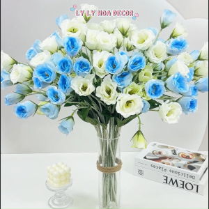 Hoa Cát Tường 6 Bông Bó Hoa Cắm Giỏ Trang Trí Tiệc. Hoa Lụa Decor
