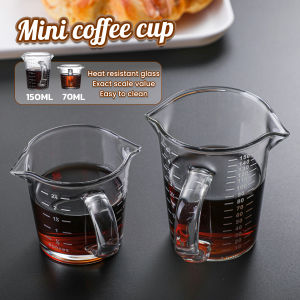 Lovira 70ml / 150ml Mini Coffee Milk Cup Glass With Handle Multi-functional Taste Dish