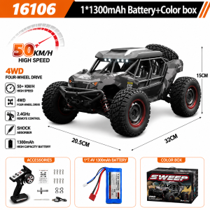 SCY 4WD Scale All-Terrain Extreme Sports RC Car High Speed Off-road Racing Vehicle Up to 70KM/H Toy for Racing Enthusiasts