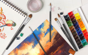 Sable Watercolor Brushes Professional 8Pcs Fuumuui Kolinsky Sable Brush Set Variety Shapes with Flat Round Pointed Cats Tongue Oval Wash Perfect for Watercolour Acrylic Gouache Inks Painting