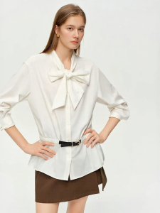 DUSHU | Light Breathable Tie Waist Elegant Shirt