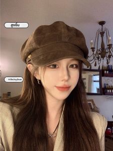 Cgediao | Leather Retro Multifunction Face-slimming Beret