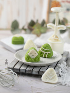 50g High Zongzi Dragon Boat Green Bean Cake Triangle Zongzi Hand Pressed Chinese Style Moon Cake Kitchen Baking Mold Tool