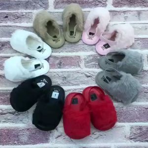 Plush Sandals for Baby Girls: Soft Sole & Antislip Shoes
