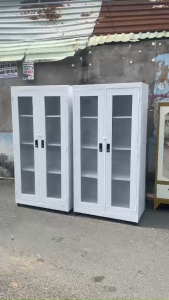 TỦ HỒ SƠ SẮT SƠN TĨNH ĐIỆN 2 CÁNH KÍNH TỦ VĂN PHÒNG CAO CẤP ĐỰNG HỒ SƠ TÀI LIỆU