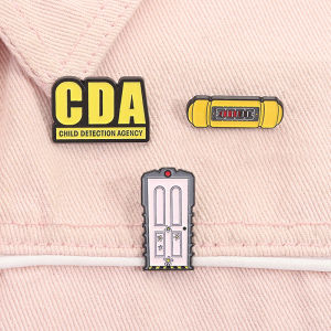 Child Detection Agency Enamel Pins Animated Movies CDA Monster University Anime Brooches Lapel Badge Jewelry Gifts for Friends