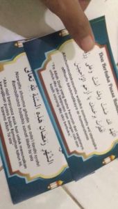 (15X9CM) Stiker label Doa berbuka puasa RAMADHAN niat puasa harian bulanan romadhon menyambut rajab syaban