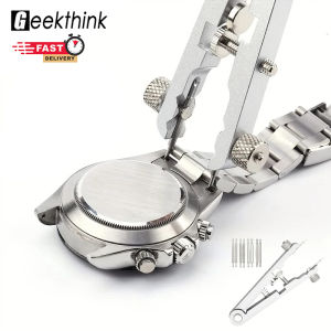 GEEKTHINK ชุดคีมหนีบสปริงบาร์สปริงแหนบสำหรับติดตั้งสายถอดสายรัดนาฬิกาซ่อมซ่อมชุดกดสิว