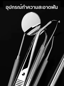 Newyorkbigsale ชุดขูดหินปูน อุปกรณ์ทำความสะอาดฟัน ชุดอุปกรณ์ทำความสะอาดช่องปาก เซ็ต 10 ชิ้น No.Y2361