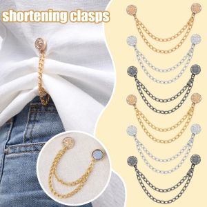 4ชิ้นคลิปเสื้อผ้าแม่เหล็กอเนกประสงค์ถอดเล็บได้ไร้ตะเข็บติดขาเครื่องมือตัดความยาวเข็มขัดรัด