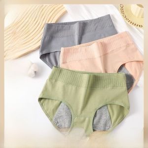 New Arrival Pure Cotton Womens Underwear Pure Cotton Side Leakage Prevention Pants Female Period Leak-Proof Underwear