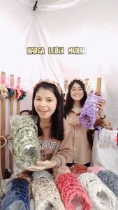 [ GROSIR 50 PCS ] BANDO ORGANZA - Headband Pastel Korea Bandana Puff Awan Kerut Murah Scrunchie