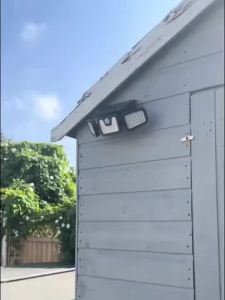 Solar LED Wall Light |Three-head Outdoor Lighting | IP55| Solar-powered with Motion Sensor | Durable ABS and PC Materials |Ideal