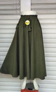 ROK BULGARI SUEDE STANDAR ROK FASHION KEKINIAN BAWAHAN WANITA