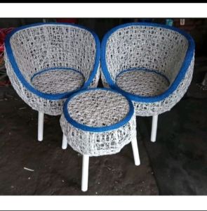 Kursi Teras Brekele 1 Set Rotan Sintesis Kursi Santai Minimalis Murah