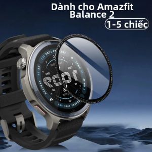 Miếng Dán Bảo Vệ Màn Hình Chống Vân Tay Trong Suốt Cong Hoàn Toàn Cho Đồng Hồ Thông Minh Amazfit Balance 2 Vỏ Bảo Vệ Màng Hydrogel Mềm