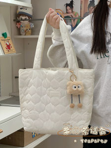 Korean Style Large Capacity Shoulder Bag Fresh Style Commuter School Bag Handheld Tote Bag Womens Early Morning Eight Bag