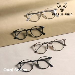 Gentle Fawn Kacamata Antiradiasi Blueray Series Oval Bahan TR90 Dan Metal Kuat Kokoh Bisa Minus Fashion Pria Wanita Terkini Fashionable