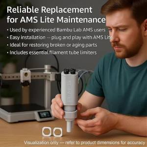 5-Way AMS Lite Filament Hub for Bambu Lab A1 A1 Mini Multi-Color Printing PTFE Tube Connector Replacement 3D Printer Parts Kit