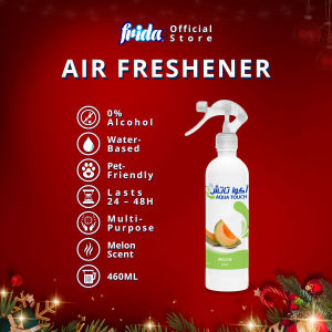 Frida 48H Air Freshener Melon [460ml] 0% Alcohol Pet-Friendly Tahan Lama Multipurpose Water-base
