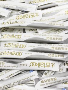 Taikoo Premium White Sugar Cubes Coffee Sweetener Fine Particle Bagged Sugar for Coffee Making Guangzhou China 500g Bag