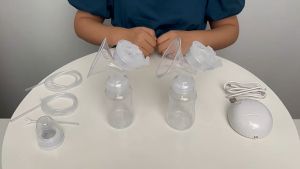 เครื่องปั๊มนมไฟฟ้า ที่ปั๊มนมแม่ ไม่ผ่านการผ่าตัด ปั๊มนมไฟฟ้าแบบปั๊มคู่ ดุฟูด้วยปริมาณ 5L