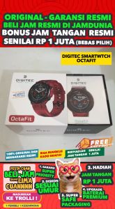 DIGITEC ORIGINAL SMARTWATCH PRIA DIGITEC OCTAFIT OCTA FIT- MEN - RESIN BAND - MERAH - JAMDUNIA / JAM DUNIA JD18  JAM TANGAN PRIA JAM TANGAN SMARTWATCH JAM PRIA JAM TANGAN ANTI AIR $ DIGITEC OCTA FIT JAM TANGAN DIGITAL