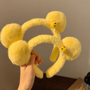 MIAOYA สายรัดผมลายผึ้งหมีน้อยน่ารัก สำหรับที่รัดผมล้างหน้า สำหรับของขวัญวันเกิดนักเรียน