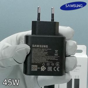 ที่ชาร์จ Samsung 45W USB-C Type-C BDFP สำหรับ ซัมซุง S25 Plus การชาร์จด่วนแบบพิเศษ Adaptive Fast charging หัวชาร์จ EU สายชาร์จ 5A 1/1.8m.