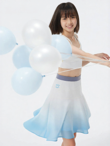 JOLLY BEAN | Asymmetric Gradient Summer Girls Skirt