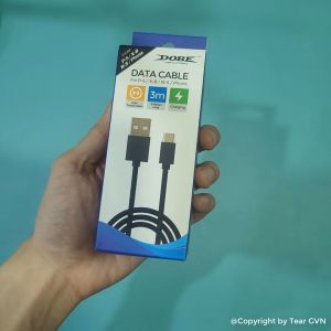 Cáp sạc và truyền dữ liệu Type-C DOBE dài 3M bọc dù cho tay cầm PS5 / Xbox Series SX / Switch Pro Controller