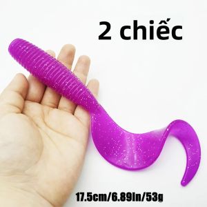2 Chiếc Mồi Câu Cá Nhân Tạo Mềm Mại 17.5Cm 53G Nhẹ Dụng Cụ Câu Cá Cho Đại Dương Sông Hồ Bãi Biển Câu Cá