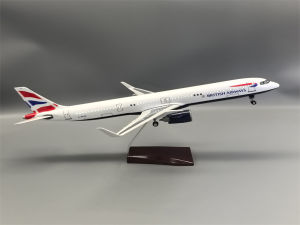 44CM 1/100 Scale Diecast Model 321 A321NEO British Airways Resin Airplane toy planes for kids With Light And Wheels Collection
