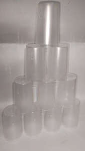 10 Pcs Clear Plastic Tumbler/Baso/High Quality Restaurant Drinking Tumbler/Transparent Tumbler/Transparent Quality Reusable Drinking Cups Drinkware Set
