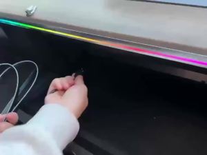 Mô-đun Đèn Viền Xe RGB Với Dock Mở Rộng USB Tự Tắt Sau 60 Giây Điều Khiển Bằng Ứng Dụng Đèn Bảng Điều Khiển Dành Cho Tesla Model 3 Y S X
