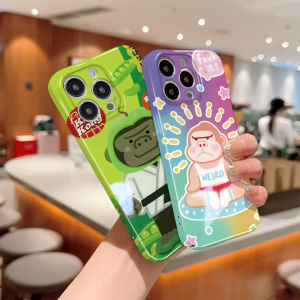 Hontinga เคสฟิล์มรวมทุกอย่างปลอกสำหรับ Samsung กาแลคซี A12 5G 4G เคส M12เคสโทรศัพท์ภาพยนตร์เกาหลีลายการ์ตูนกอริลลาเคสหลังอุปกรณ์ป้องกันเลนส์ดีไซน์แบบแข็งเคสคลุมทั้งหมดกล่องกันกระแทกสำหรับเด็กผู้หญิง