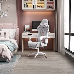 Ghế Gaming Có Gác Chân - Ghế GamingGhế Làm Việc Học Tập Chân Xoay Bản Cao Cấp - Ghế Chơi Game Kèm Gối Tựa Lưng Gối Kê Đầu