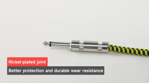 Professional Guitar Cable 3M/6M Noise Reduction Electric Instrument Cable Bass Amp Cord