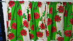 Christmas Half/Lababo Curtain Made in Geena Fabric tela po eto