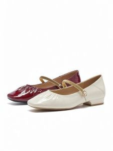 Hotwind | Shallow Flat Single Shoe Tan