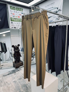 Lightweight Breathable Mens Outdoor Commuter Casual Pants Straight Leg Quick Dry Waterproof Resistant Four-Way Stretch Texture